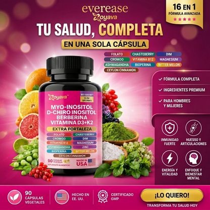 Everease-Myo-Inositol + D-Chiro  90 Cápsulas